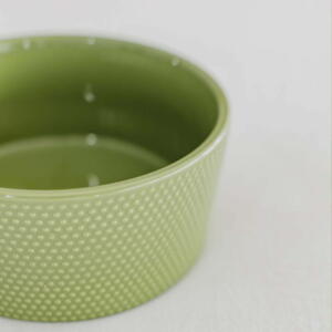 Hobnob Ceramic Dog Bowl Addis Green