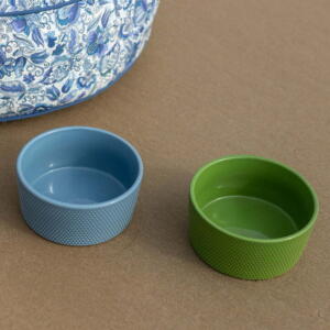 Hobnob Ceramic Dog Bowl Addis Green