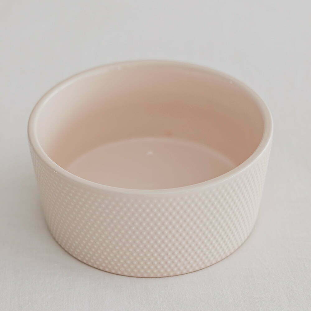 Hobnob Ceramic Dog Bowl Winky Pop Pink